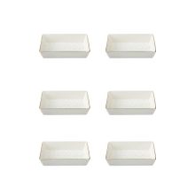 Porland Forest 04LFH000585 8x14 cm 6'lı Kahvaltı ve Meze Tabağı