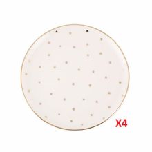 Porland Forest 4 Parça 20 cm Düz Tabak Seti