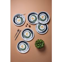 Porland Helical 6 Kişilik 20 cm 6 Parça Renkli Pasta Takımı