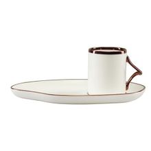 Porland Limoges Bronz 85 cc 2 Kişilik Kahve Takımı