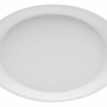 Porland Luna 23 cm 6 Adet Beyaz Kayık Tabak
