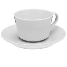Porland Luna Beyaz 145 cc Tabaklı Çay Fincanı