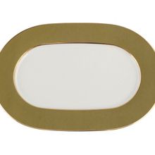 Porland Madeleine Yeşil 27 cm Kayık Tabak