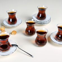 Porland Maria Platin 12 Parça 6 Kişilik Çay Takımı