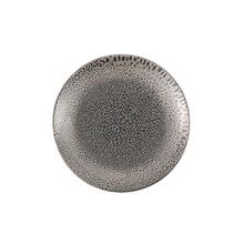 Porland Moire 17 cm Gri Düz Tabak