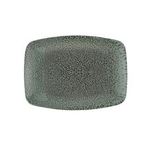 Porland Moire Yeşil 27 cm Kayık Tabak