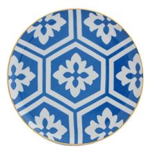 Porland Morocco Desen 2 Mavi 17 cm Düz Tabak