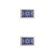 Porland Morocco Desen 7 Mor 18x13 cm Porselen Kahvaltı Tabağı