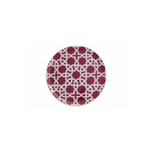 Porland Morocco Desen5 Fuşya 24 cm Düz Tabak