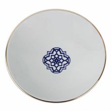 Porland Morocco Mavi Desen 20 cm Çukur Tabak