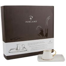 Porland Otto Altın Yaldız 80 cc 6 Kişilik Desen 1 Kahve Takımı