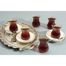 Porland Peride Platin 12 Parça 6 Kişilik Çay Takımı