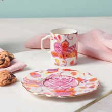 Porland Pinky 80 cc Desen 1 2 Kişilik Kahve Takımı