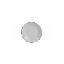 Porland Platin Yaldızlı Platin Beyaz Çay Tabağı