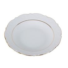 Porland Queen Altın Yaldız 22 cm Çukur Tabak