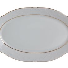 Porland Queen Altın Yaldız 36 cm Kayık Tabak
