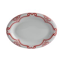 Porland Red Manoir Desen 2 29 cm Kayık Tabak