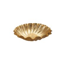 Porland Scallop Altın Rengi 9x38 cm Dekoratif Kase
