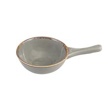 Porland Seasons Koyu Gri 16 cm Saplı Sunum Kasesi