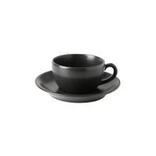 Porland Seasons Siyah Tabaklı 207 cc Çay Fincanı
