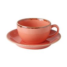 Porland Seasons Turuncu Tabaklı 207 cc Çay Fincanı