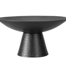Porland Sia Siyah 37x19 cm Ayaklı Kase