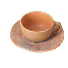 Porland Stoneware Savanna 250 cc Tabaklı Çay Fincanı