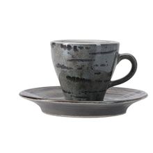 Porland Stoneware Vintage 75 cc Tabaklı Kahve Fincanı