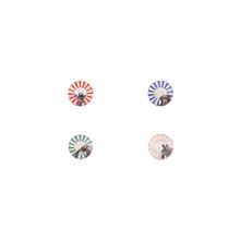 Porland Wild Life 11 cm 4 Parça Karma Çay Tabağı Takımı