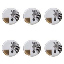 Porland Wild Life Zebra 20 cm 6'lı Düz Tabak