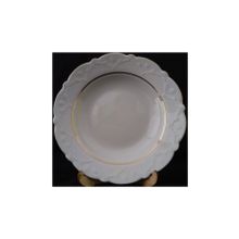 Porland Yaldızlı Porselen 19 cm Çukur Tabak
