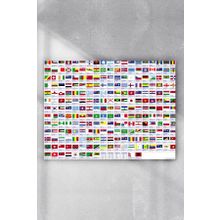 Postermanya Ülke Bayrakları Eğitim 40x60 cm Poster