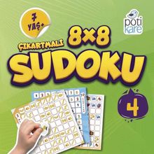 Pötikare Yayınları Model 4 8x8 Çıkartmalı Sudoku