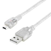 Powermaster 16731 USB 2.0 5 m Şeffaf USB Am/Mini 5 Pin Kablo