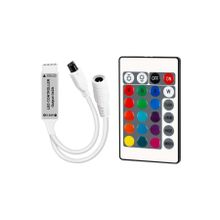 Powermaster 5-12-24 Volt 3x2 Amper Mini 24 Tuşlu Led RGB Kontrol Cihazı