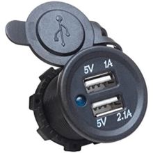Powermaster 5 V 2.1 A 5 V 1 A Şase Tipi Oto USB Şarj