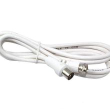 Powermaster 60 Ohm Erkek F Erkek Kablo 1.2 m Beyaz Kablo