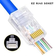 Powermaster 8P8C 50 Adet EZ RJ45 Cat5-Cat6 Açık Uçlu Soket