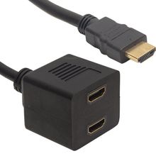 Powermaster HDMI 30 cm Erkek-HDMI Dişi X2 Adaptör HDMI Çoklayıcı
