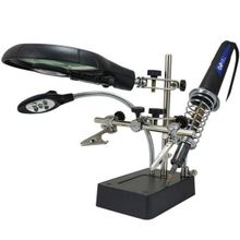 Powermaster MG16129C Masa Üstü Ledli Mini Büyüteç Havya Standı