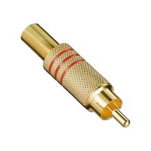 Powermaster Pm-26484 Tos Rca Fiş Metal Gold Erkek Konnektör