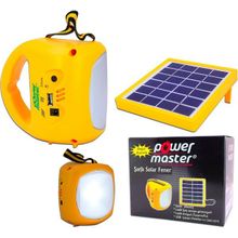 Powermaster PM-33399 Şarjlı Solar Işıldak Aydınlatma Set El Feneri