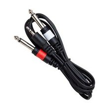 Powermaster PM-4284 3.5 mm Stereo Erkek/2x6.3 mm Mono Erkek 1.5 mt Kablo