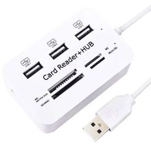 Powermaster PM-6052 3Port 2.0 Usb Çoklayıcı Hub + 4 Slot Kart Okuyucu