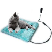 Powertec Kedi Köpek Isıtıcı Ped 48X48CM 5cm Kalınlık Peluş Yumusak Kumaş Yıkanabilir 12V ile Çalışır