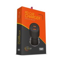Powerway 45W Çift Type c Girişli Pd Ultra Hızlı Araç Şarj Aleti CC45