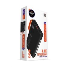 Powerway QC10 Siyah 10.000 Mah PD 22.5 W Dahili Kablolu Hızlı Şarj Led Işıklı Powerbank