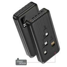 Powerway TX209 Siyah 20.000 Mah Dijital Göstergeli Ekstra Kablolu Dahili Stand Powerbank