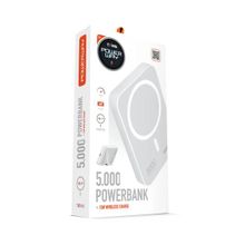 Powerway TXM5 5.000 Mah PD 15W Magsafe Beyaz Powerbank