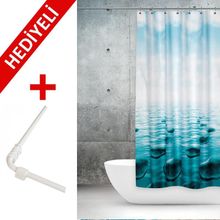 Prado Stone 120x200 cm Çift Kanatlı Banyo Perdesi